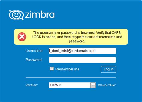 capz zimbra|[SOLVED] Problems Logging in .
